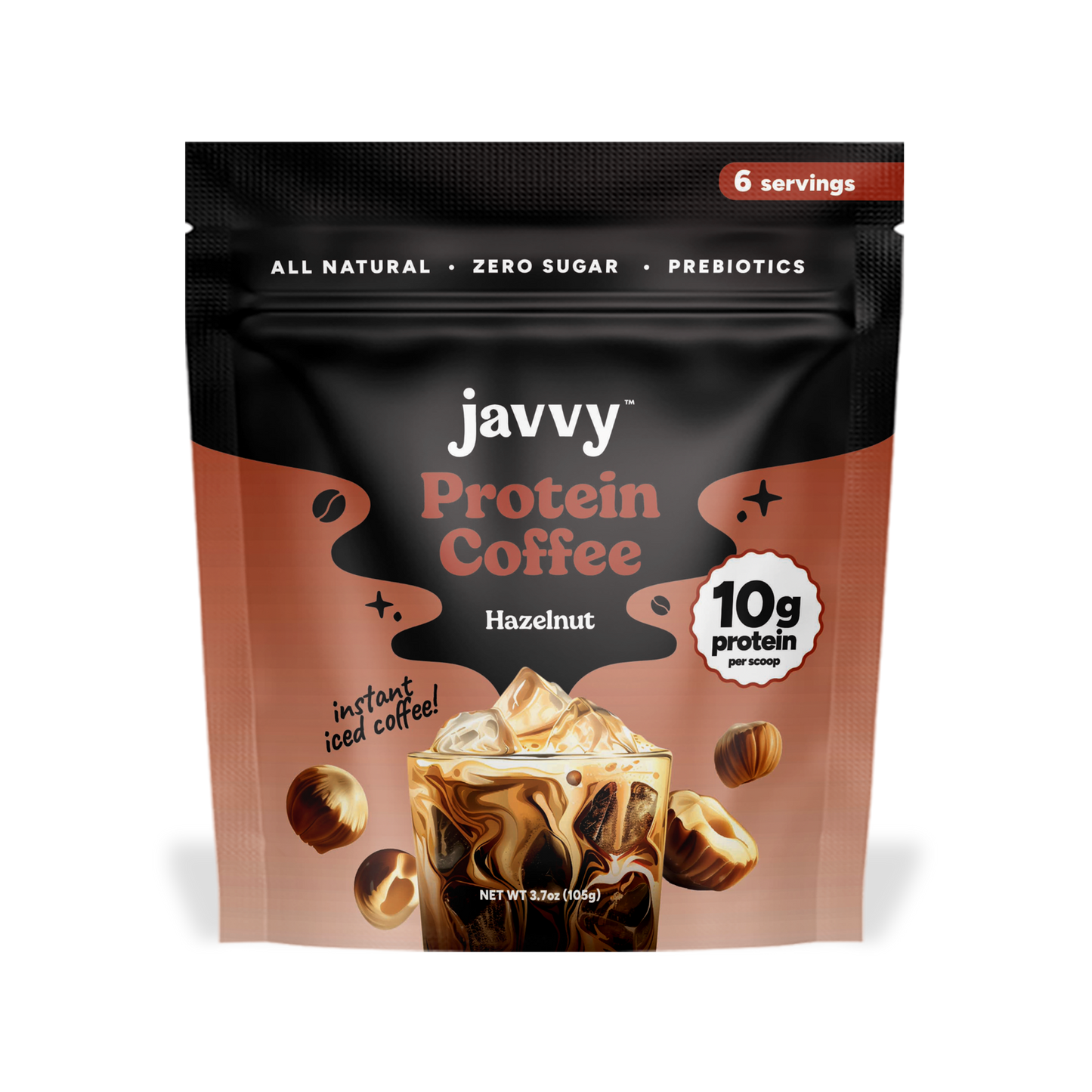 Hazelnut Protein Coffee (6 Servings)